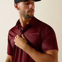 Ariat All Over Print Fitted Polo