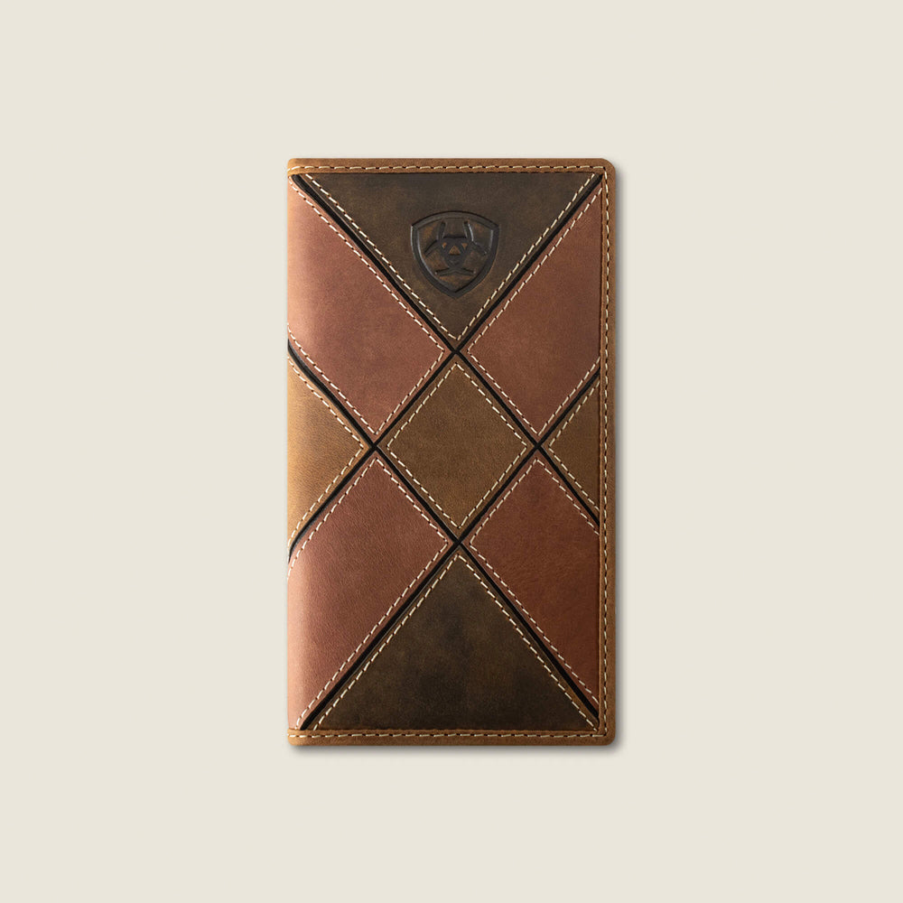 Ariat Patchwork Embroidered Logo Rodeo Wallet