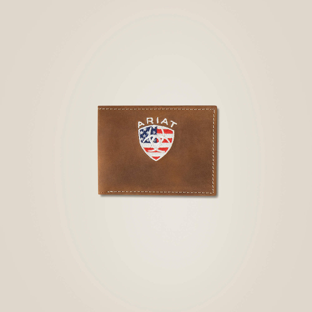 Ariat Flag Shield Bifold Wallet