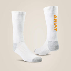 Ariat Premium Ringspun Cotton Mid Calf Work Sock 3 Pair Pack