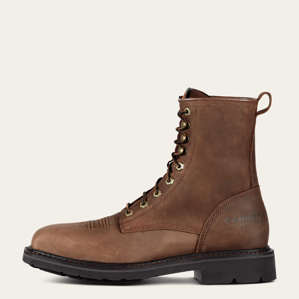 Ariat Cascade 8" Wide Square Toe Steel Toe Work Boot