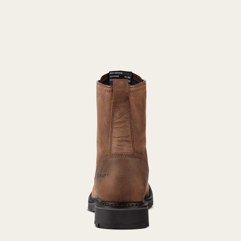Ariat Cascade 8" Wide Square Toe Steel Toe Work Boot