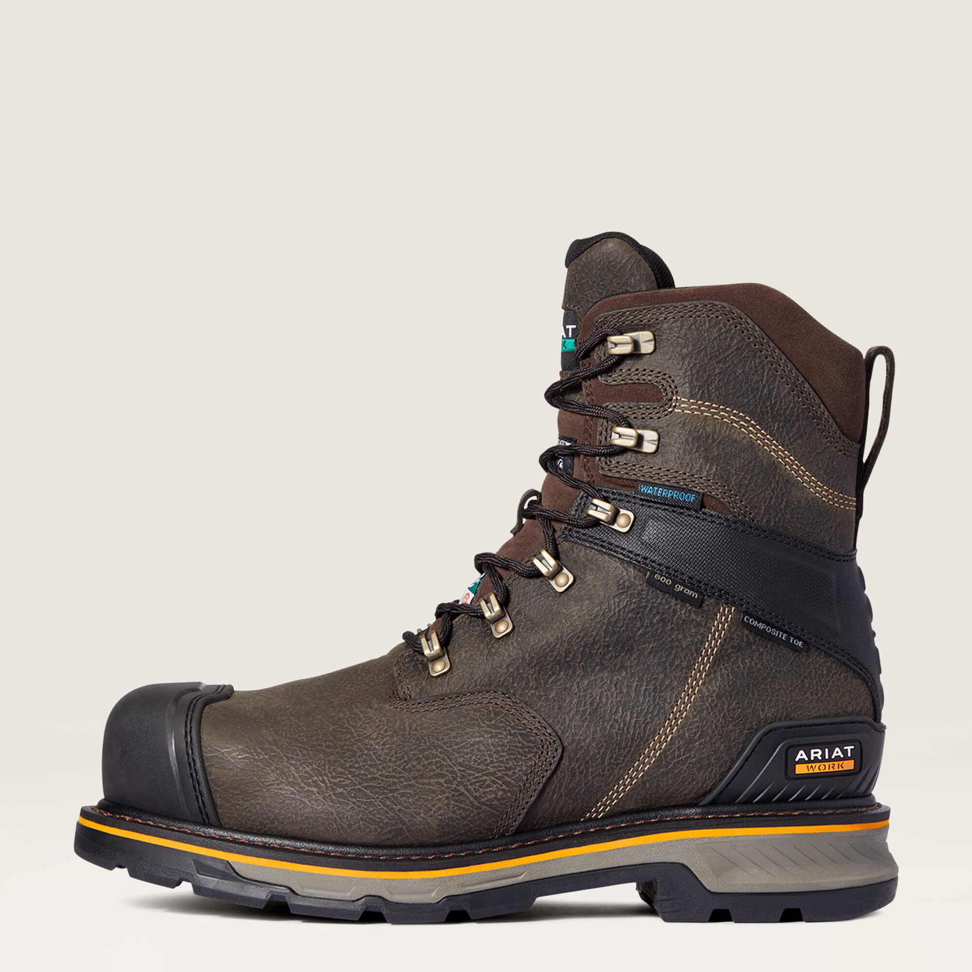 Ariat Stump Jumper 8" CSA Glacier Grip Waterproof 600g Composite Toe Work Boot