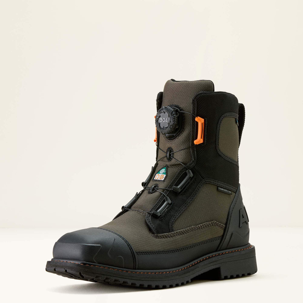 Ariat RigTEK Wildcat BOA 8" CSA Waterproof Wide Square Toe Composite Toe Work Boot