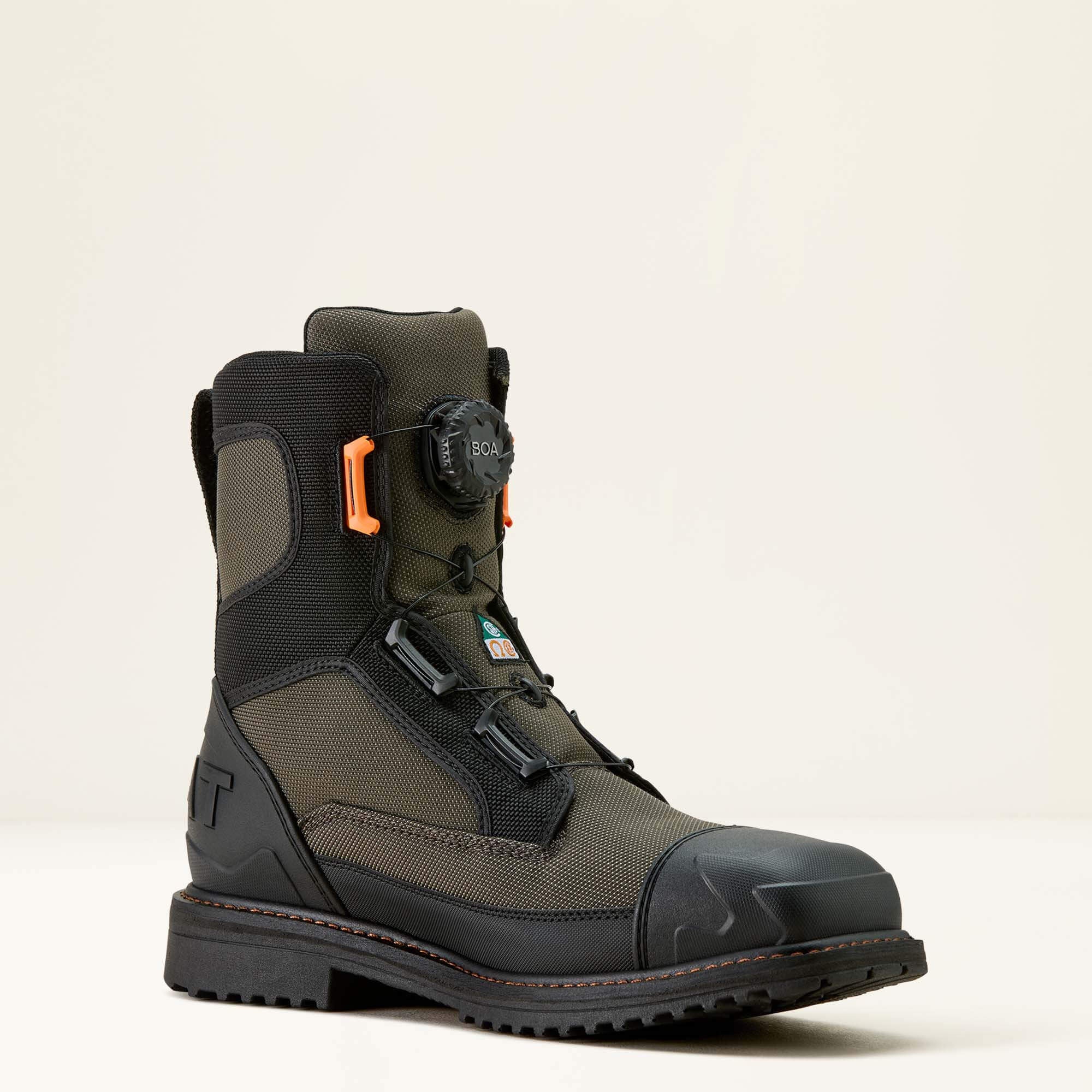 Ariat RigTEK Wildcat BOA 8" CSA Waterproof Wide Square Toe Composite Toe Work Boot