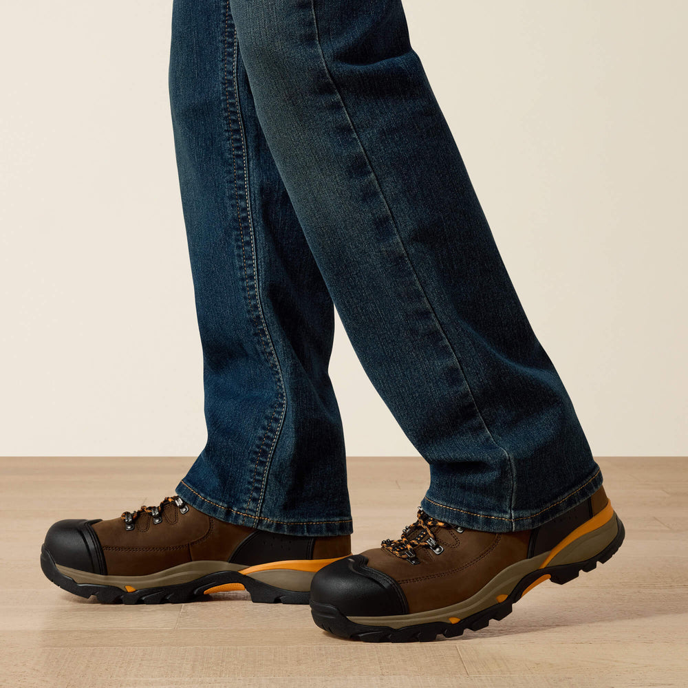 Ariat Men's Low Rise, Bootcut Work Pants - Rebar Denim