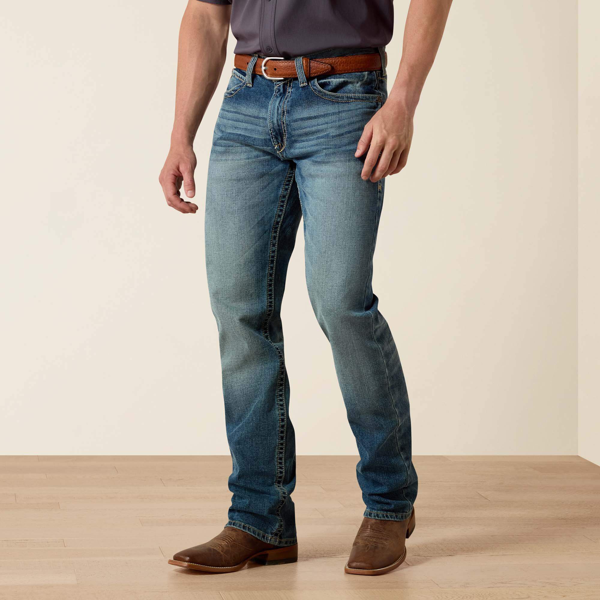 Ariat M4 Low Rise Stretch Shoreway Stackable Straight Leg Jean