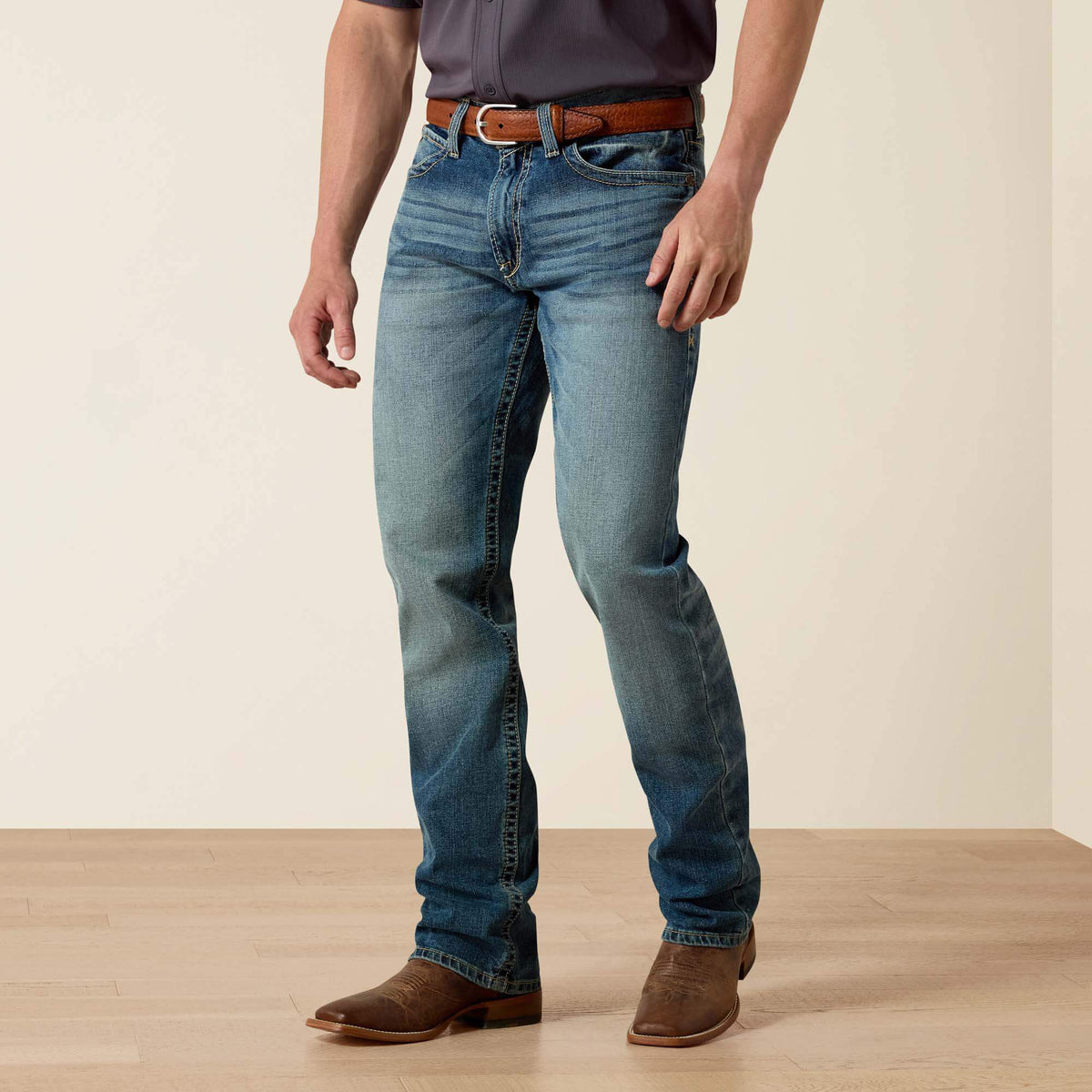 Ariat M4 Low Rise Stretch Shoreway Stackable Straight Leg Jean