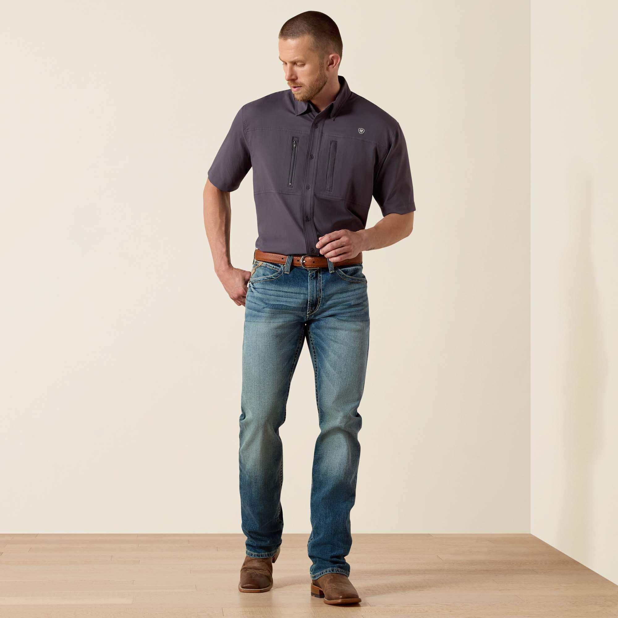 Ariat M4 Low Rise Stretch Shoreway Stackable Straight Leg Jean