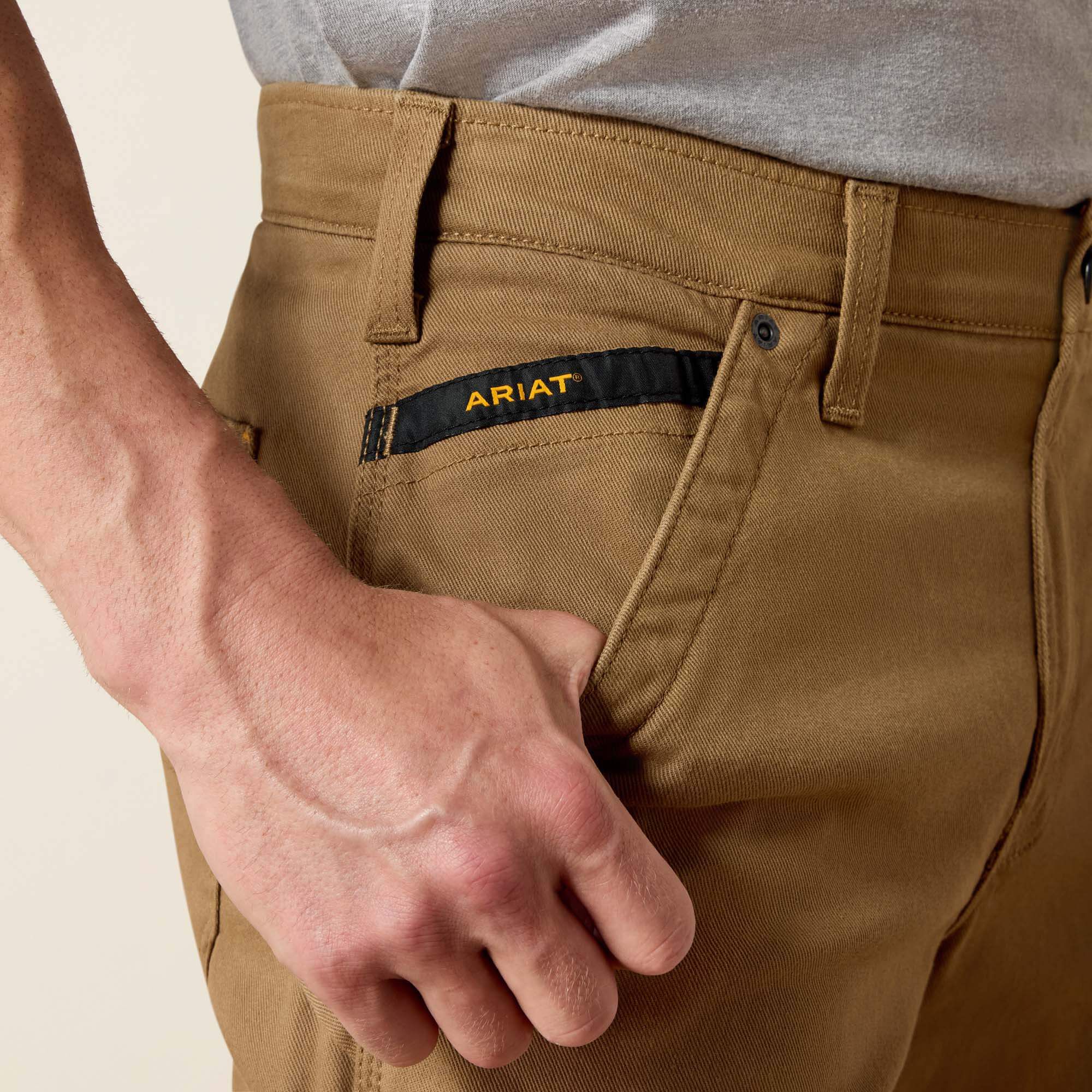 Ariat Rebar M4 Relaxed DuraStretch Washed Twill Dungaree Boot Cut Pant