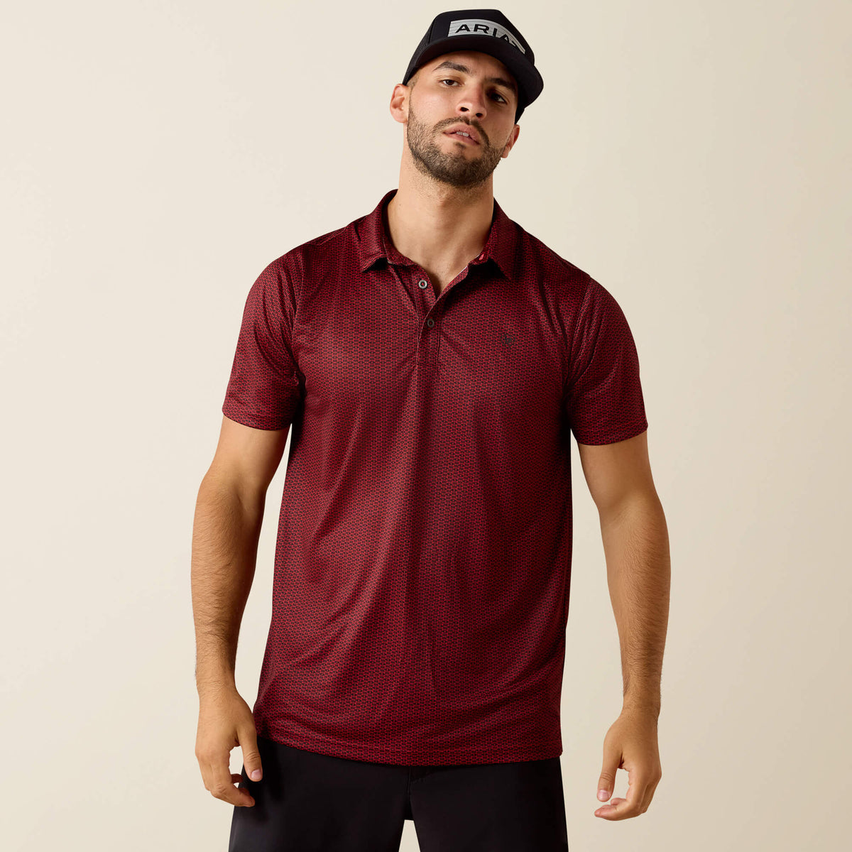 Ariat All Over Print Fitted Polo