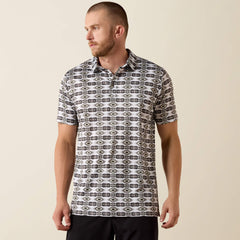 Ariat All Over Print Fitted Polo