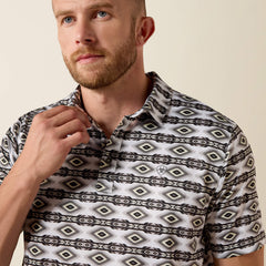Ariat All Over Print Fitted Polo