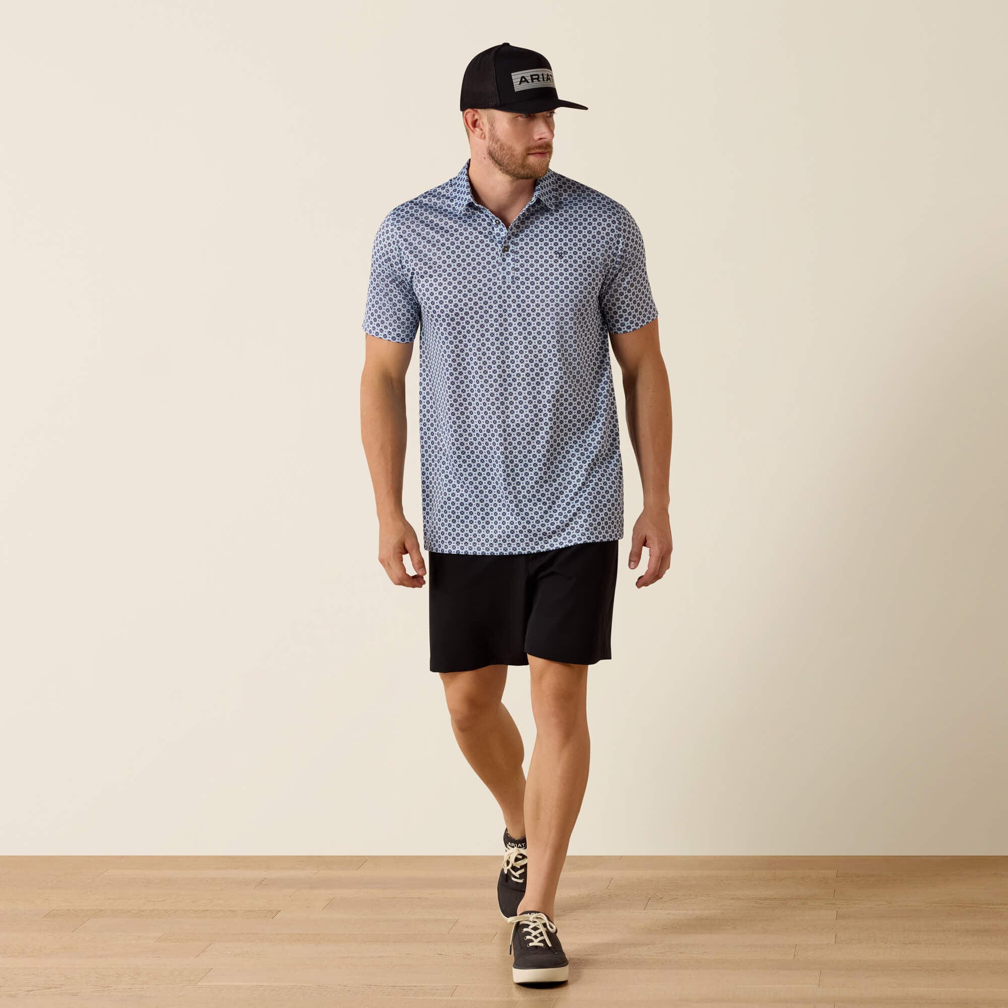 Ariat All Over Print Fitted Polo