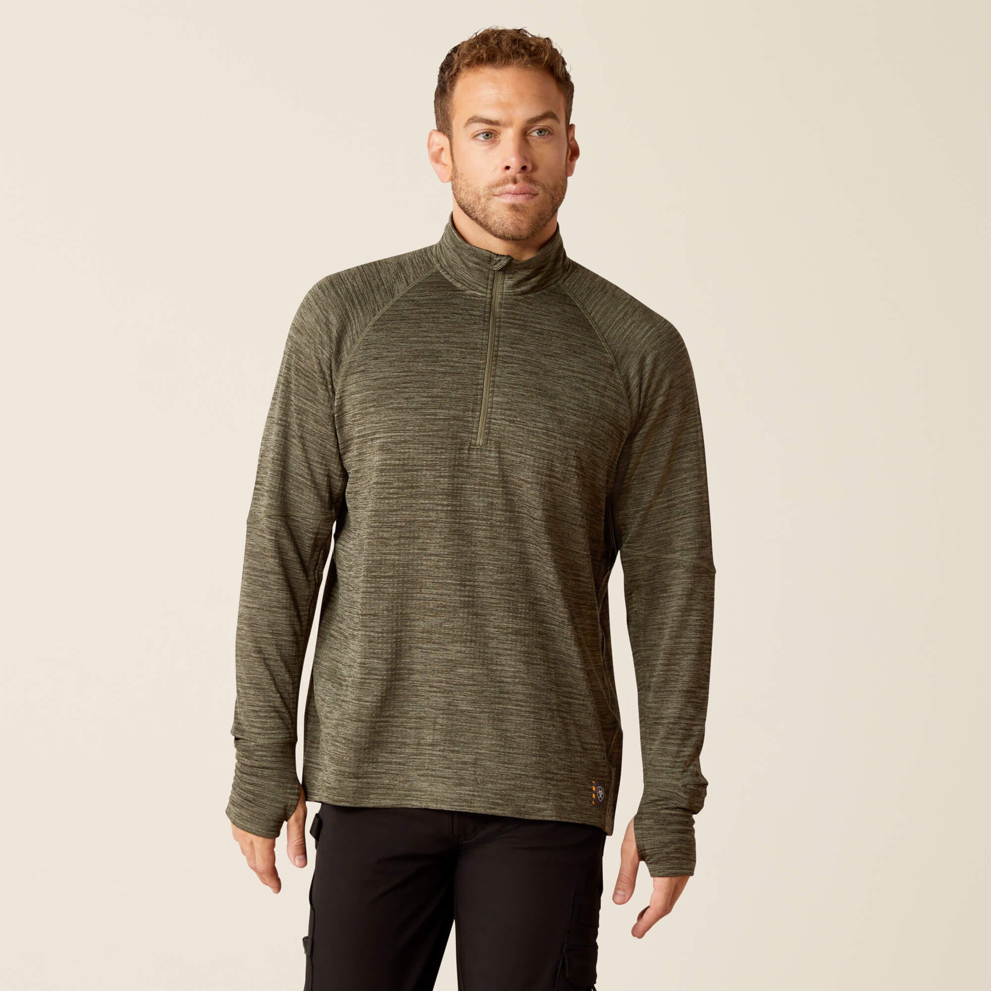 Ariat Rebar Gridwork Baselayer 1/4 Zip T-Shirt