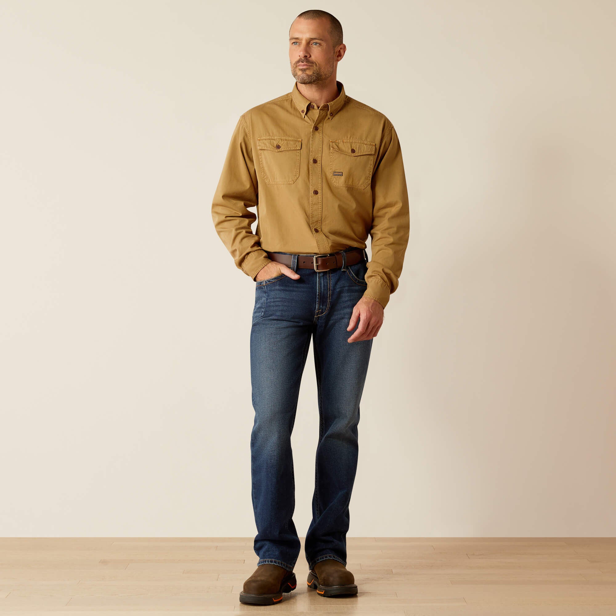 Ariat Rebar Washed Twill Work Shirt