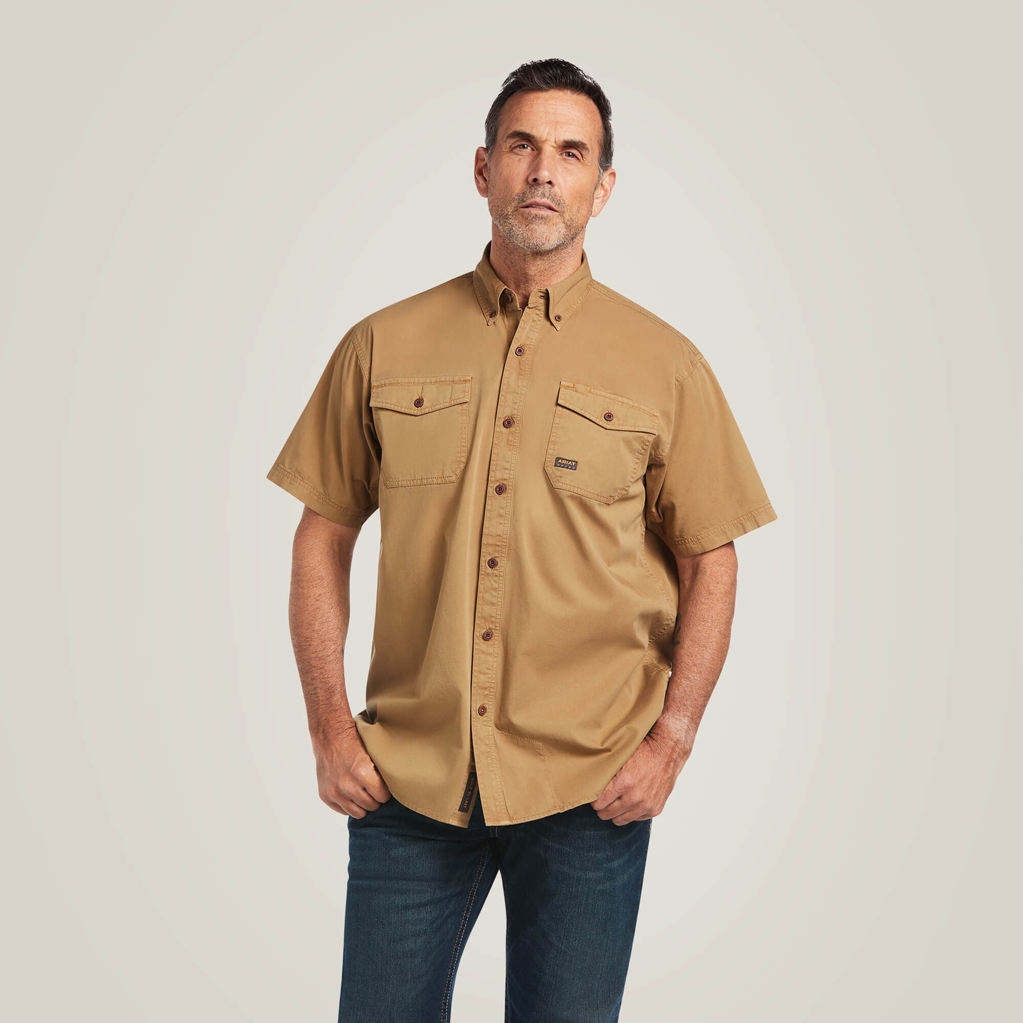 Ariat Rebar Washed Twill Work Shirt