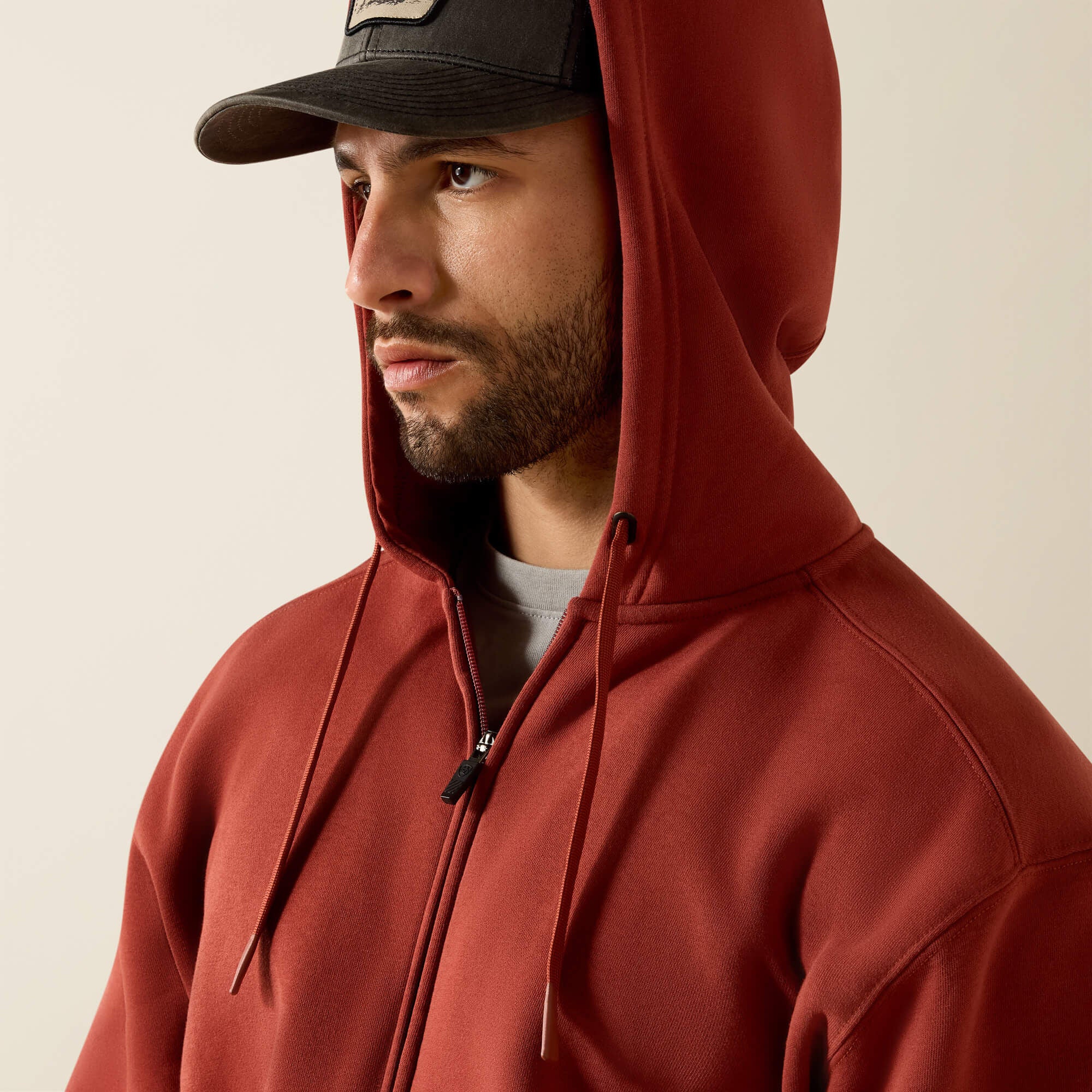 Ariat Rebar Lightweight Label Full Zip Hoodie