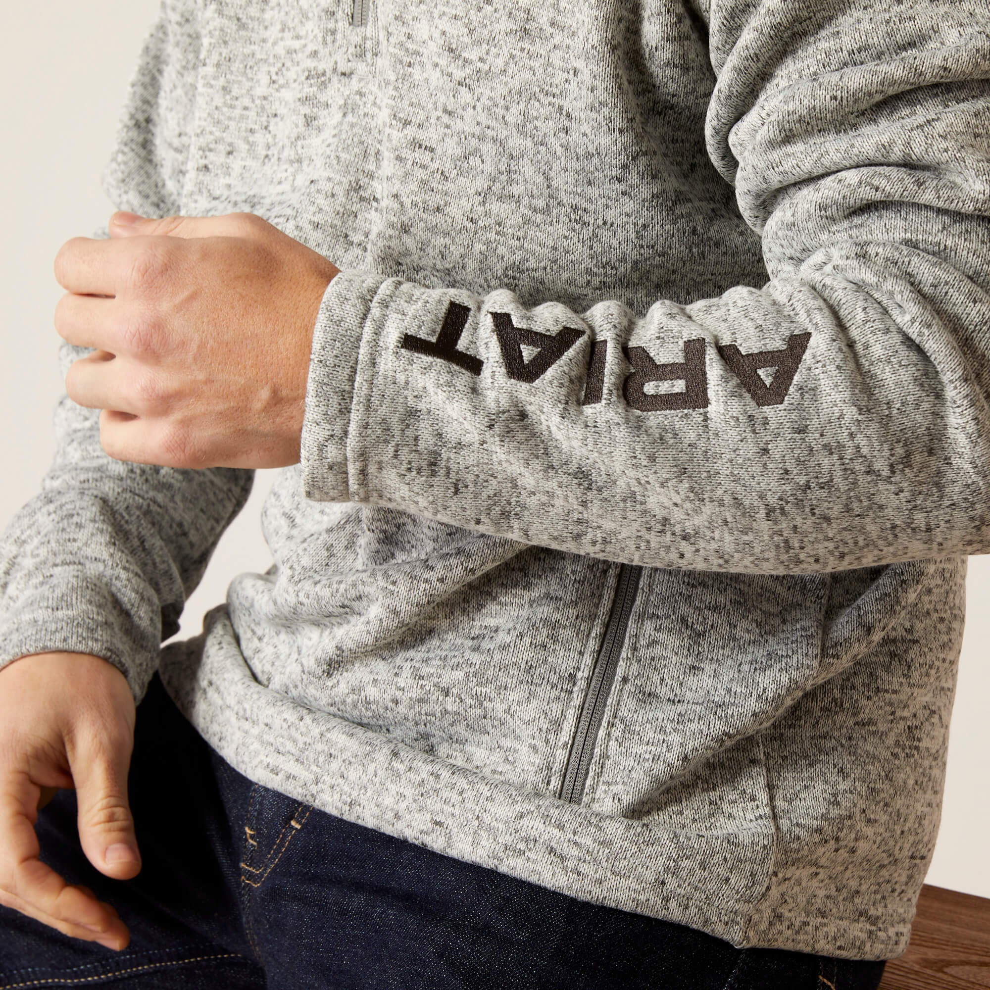 Ariat Caldwell Logo 1/4 Zip Sweater