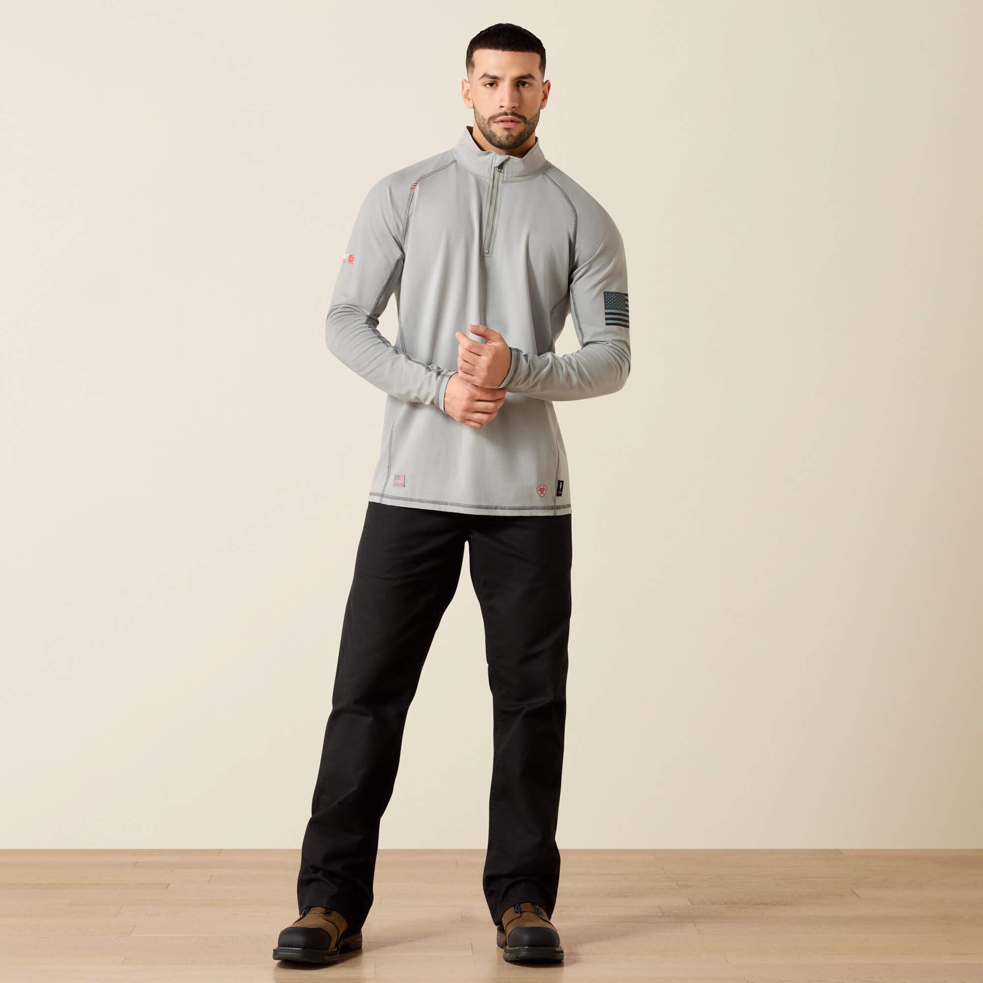 Ariat FR Combat Stretch Patriot 1/4 Zip Work Shirt
