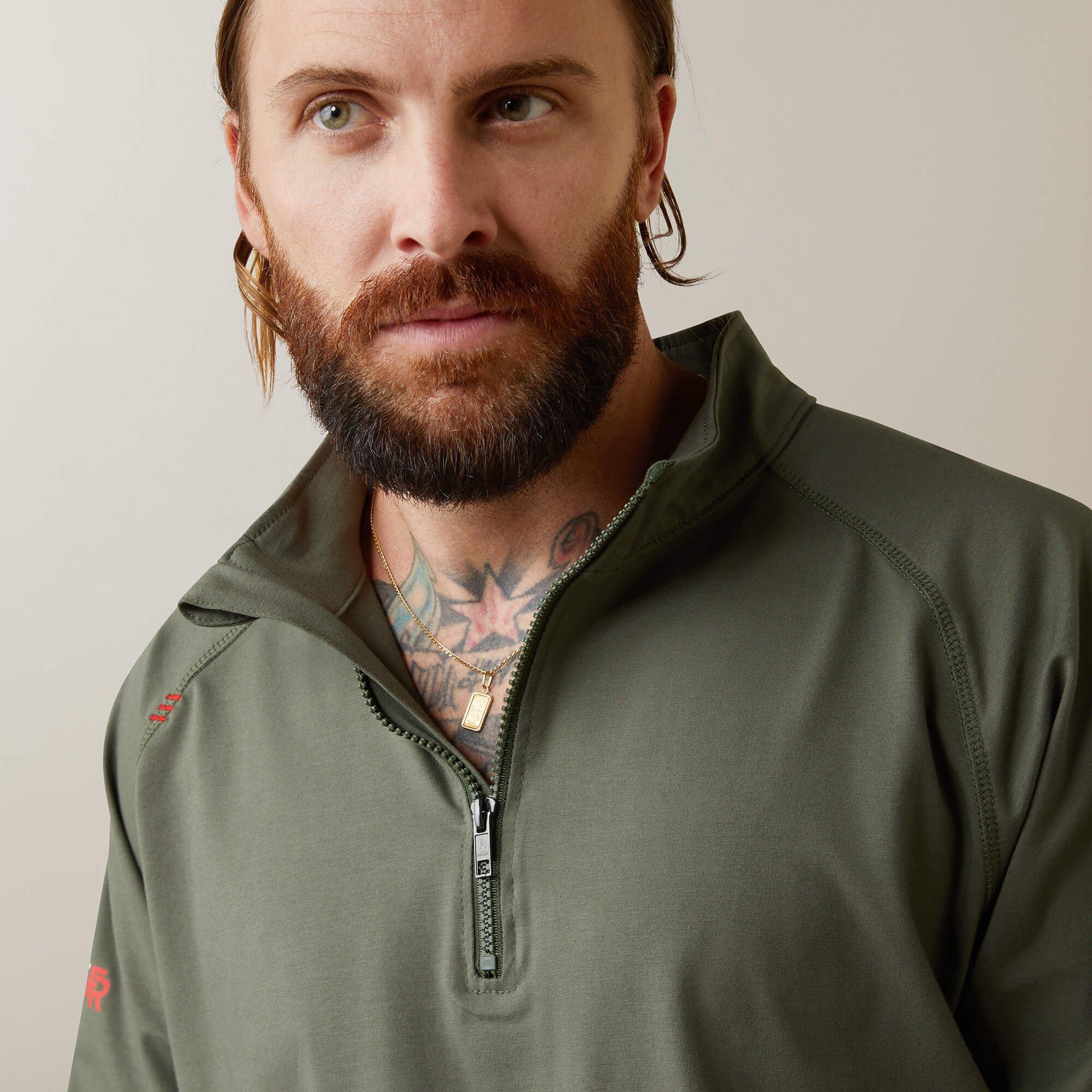 Ariat FR Combat Stretch Patriot 1/4 Zip Work Shirt