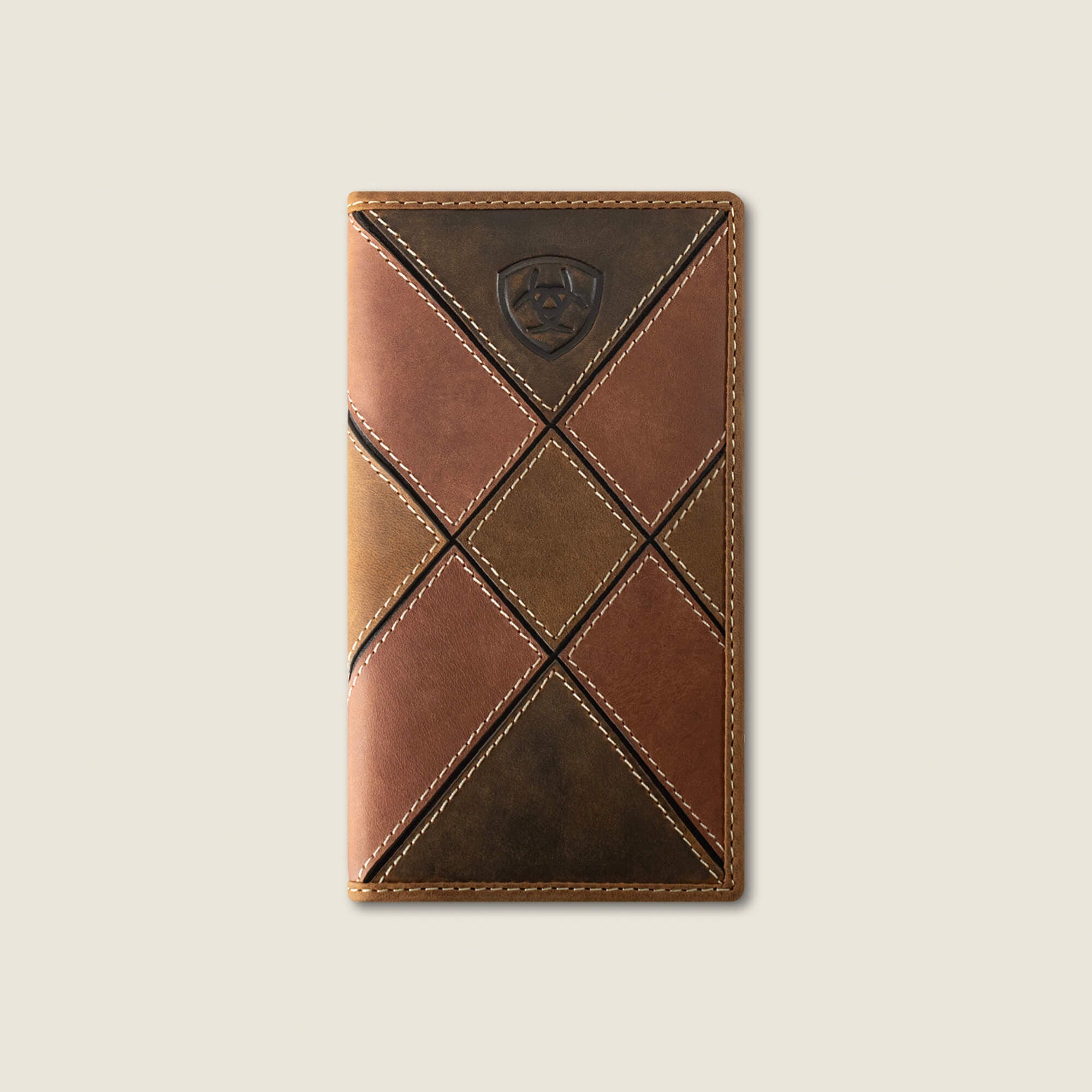 Ariat Patchwork Embroidered Logo Rodeo Wallet