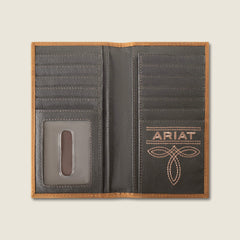 Ariat Patchwork Embroidered Logo Rodeo Wallet
