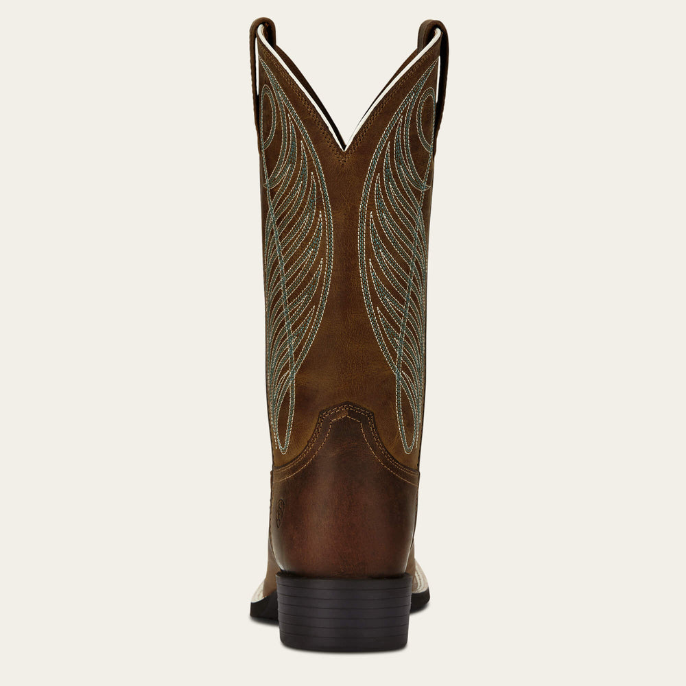 Ariat Round Up Wide Square Toe Western Boot