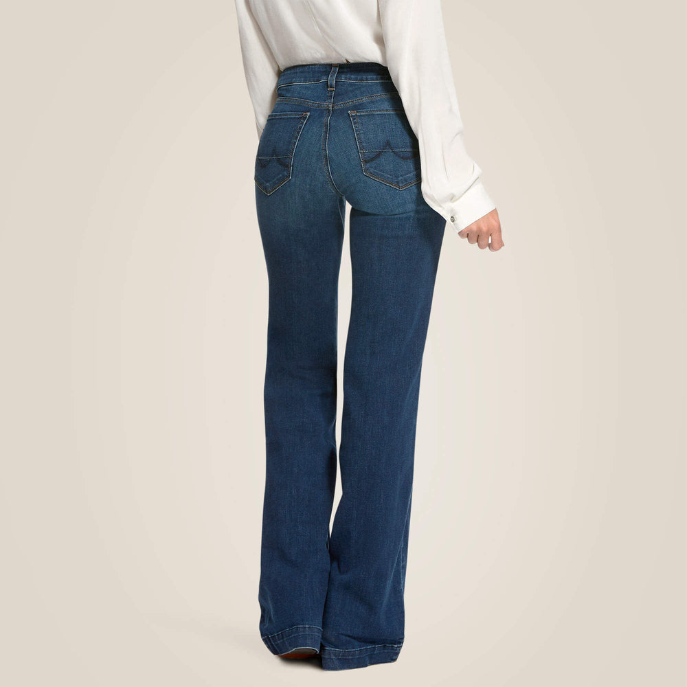 Ariat Trouser Mid Rise Stretch Kelsea Wide Leg Jean