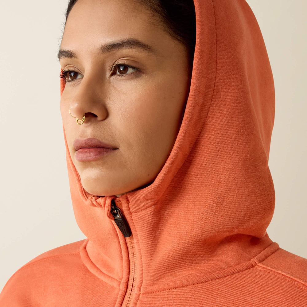 Ariat Rebar Lightweight Logo 1/2 Zip Hoodie