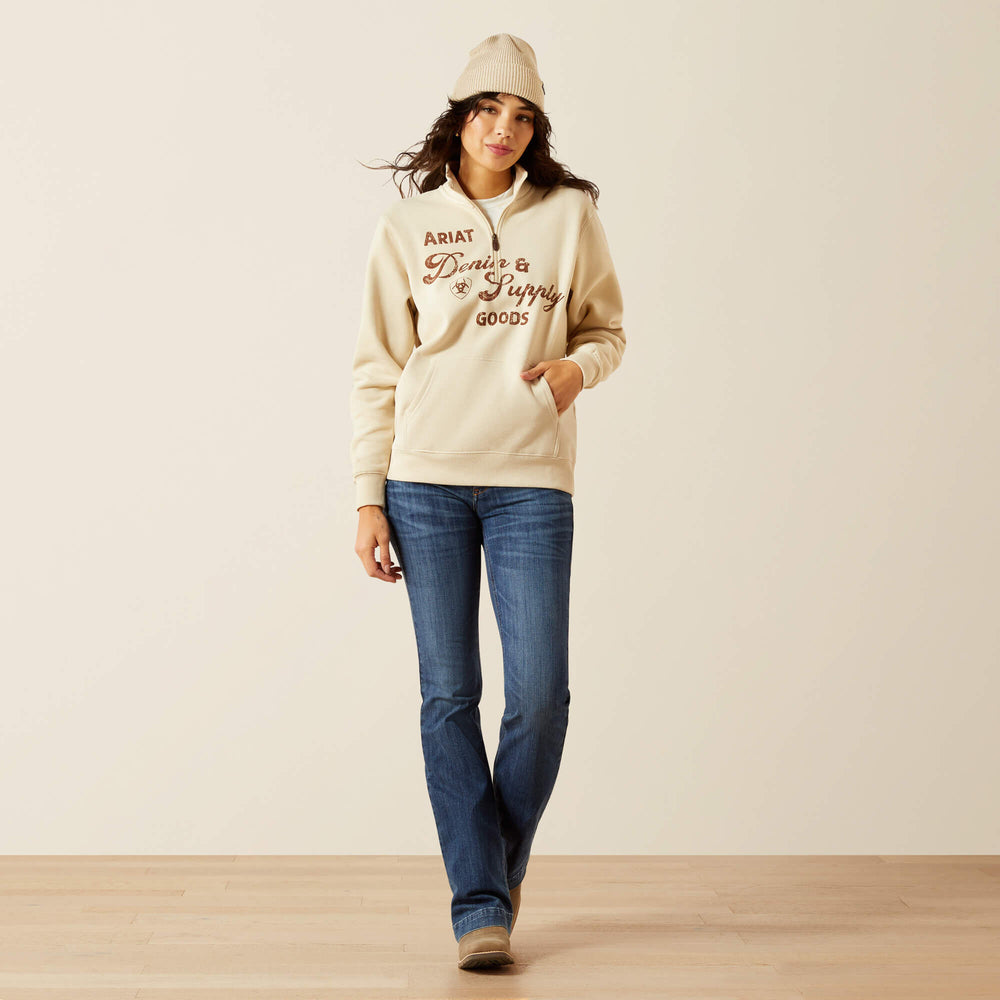 Ariat Denim and Supply 1/2 Zip Sweatshirt