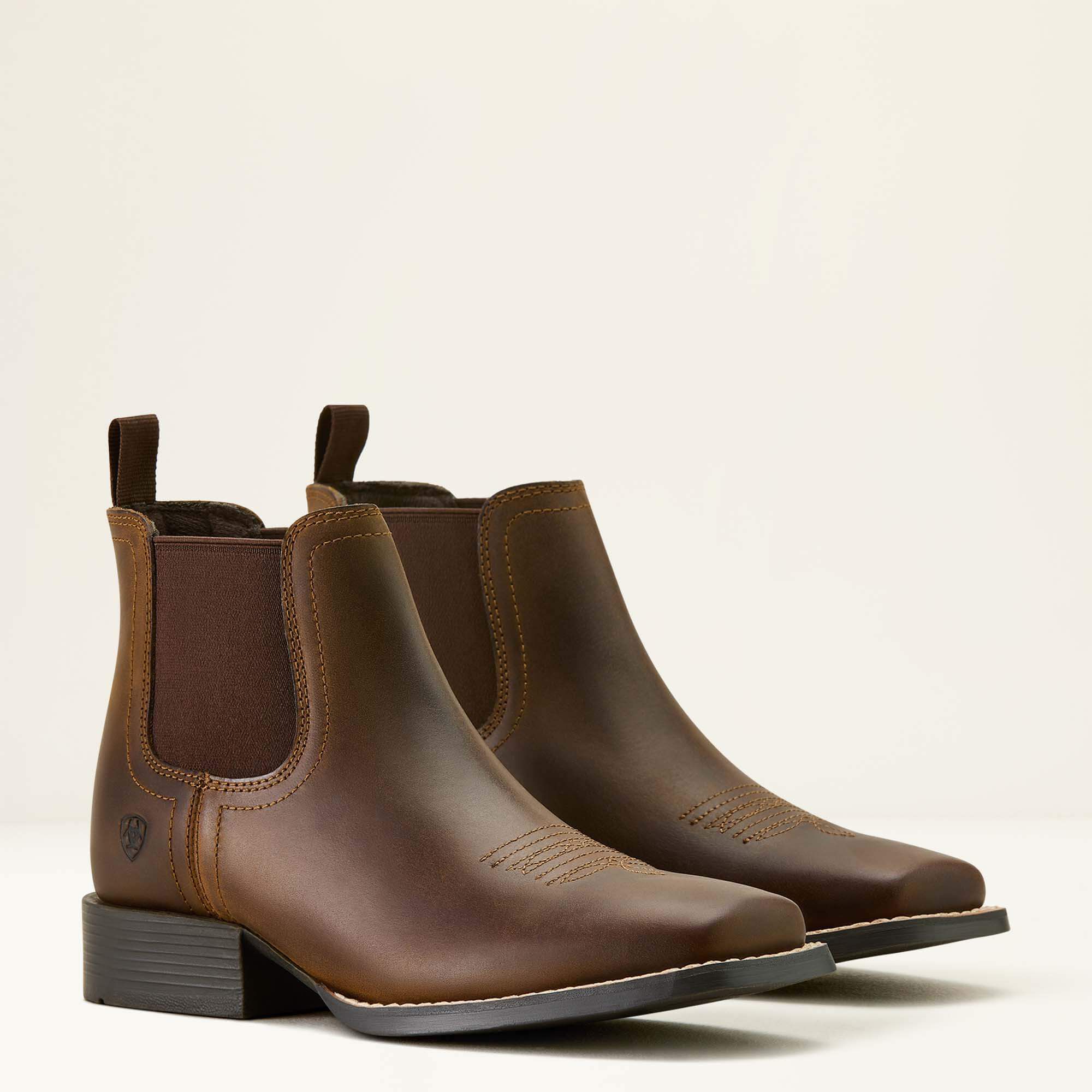Ariat Booker Chelsea Wide Square Toe Western Boot