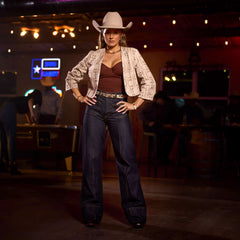 Ariat Ultra High Rise Tomboy Western Utility Wide Leg Jean
